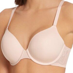 DKNY Lace Comfort Demi Bra in Blush Color Size 36DD NWT style 7081
